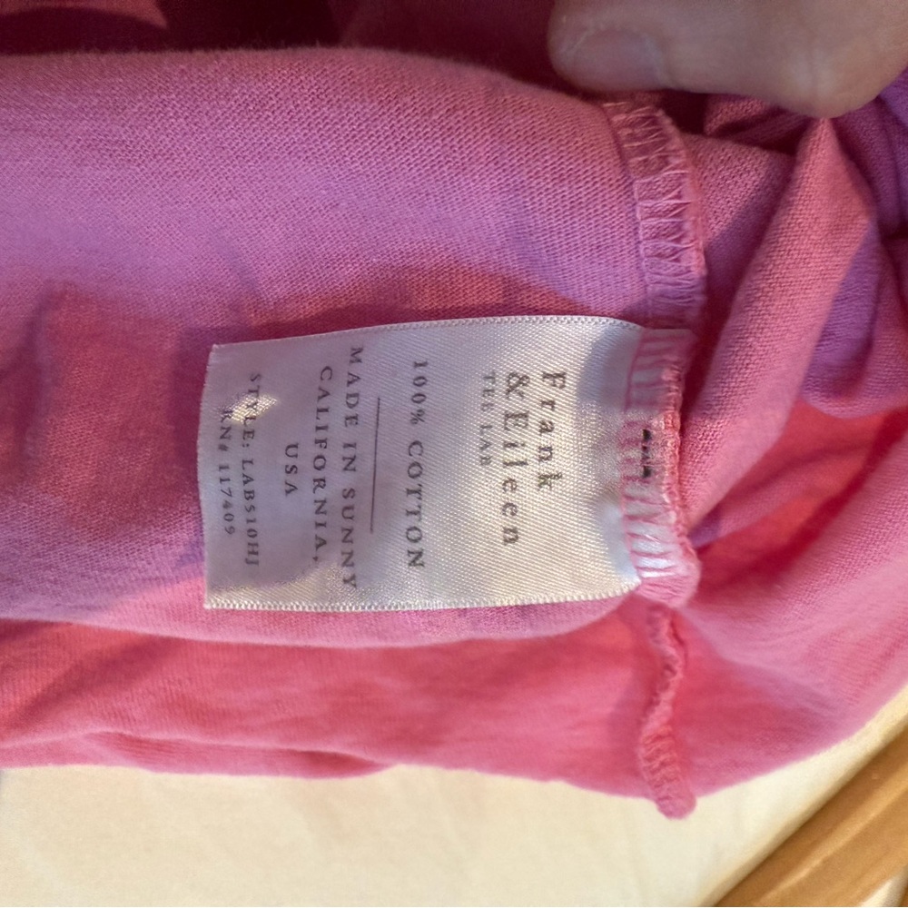 Frank & Eileen Jersey Patrick popover henley pink - small NWOT - Picture 9 of 9